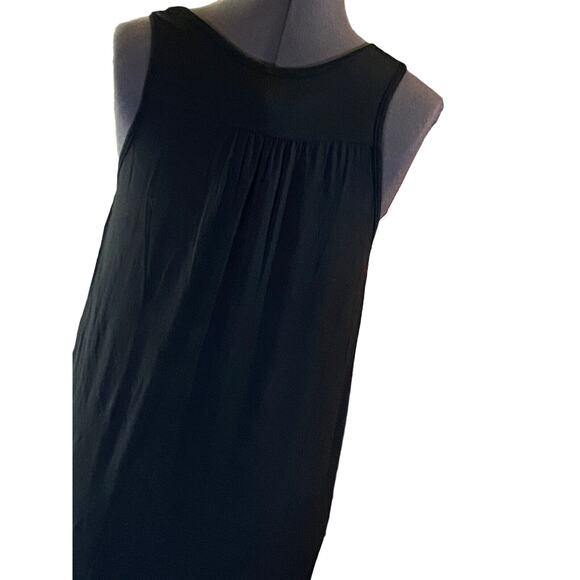 Preppy XXI Womens M Black Viscose Sequined Silver/Black Trim Bottom Sheath Dress - Picture 7 of 12